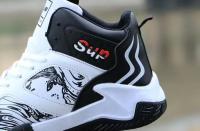 Venta al por mayor Otoño Invierno PU Zapatos de baloncesto de cuero para hombres Zapatos deportivos con cordones estilo coreano Zapatos de hombre transfronterizos de moda - details 6