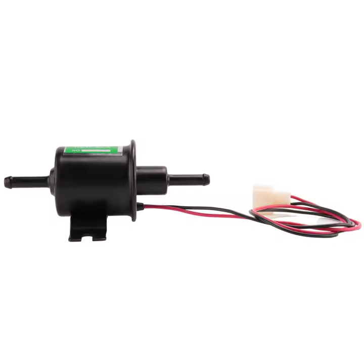 Bomba de combustible eléctrica Universal de 12V de alta resistencia, bomba de combustible en línea de gasolina sólida de Metal, bomba de transferencia de gasolina de 12 voltios HEP-02A - 1