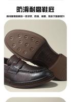 Nuevos zapatos de cuero para hombre, de cuero genuino de alta gama, zapatos de cuero vacuno puro con suela blanda - details 2