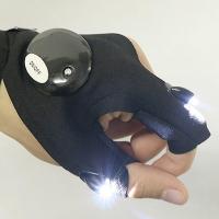 Guantes con linterna Led, manos libres para pescar, acampar y hacer senderismo, mano izquierda y mano derecha, 1 par - details 0