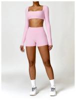 pantalones cortos deportivos de secado rápido para mujer, pantalones cortos de entrenamiento suaves para ciclismo, pantalones cortos de yoga de cintura alta para correr - details 20
