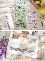 3 hojas de adhesivo decorativo de plumas de pájaros Dragoy, conjunto de pegatinas para álbum de recortes, diario, cuaderno, planificador - details 15