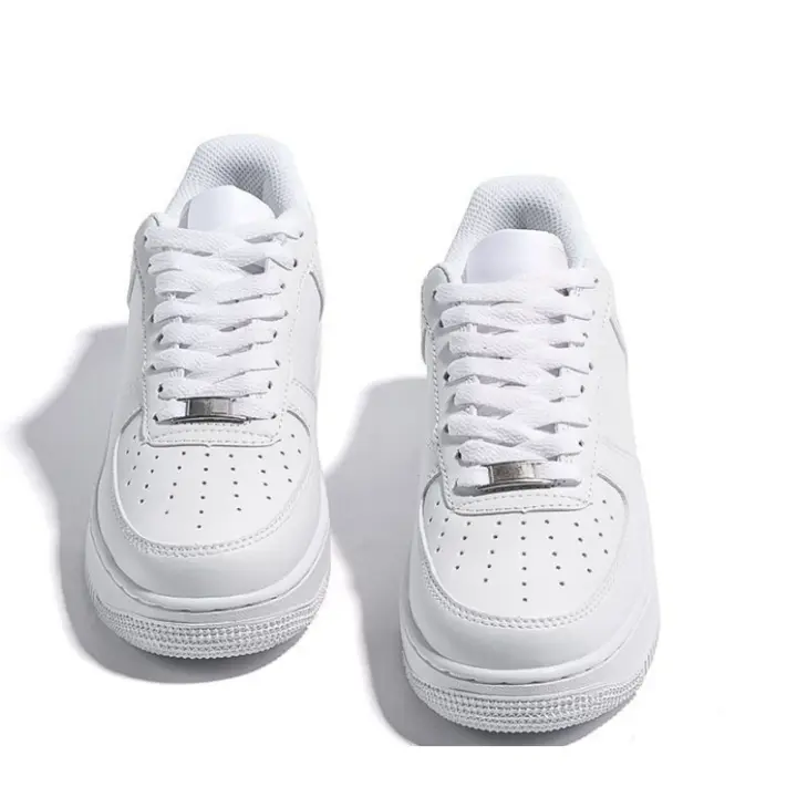 Zapatillas Clásico Blanco Negro AF1 Zapatillas Casual Hombre y Mujer al Aire Libre Cómodo y adecuado para el deporte - 1