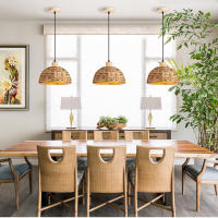 LEFAN-Lámpara de ratán decorativa para restaurante y tienda, accesorio creativo de bambú para dormitorio, sala de estar y Antlque - details 9