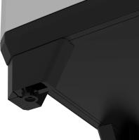 Armario Linear Escobero Almacenamiento de Resina con 2 Puertas y 3 Baldas Negro/Gris - details 20