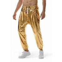 Modo brillante o métallique survêment pantalones de survêment Hip Hop décontracté poche Cargo pantalon Disco danse fête Festival bal Streetwear - details 3