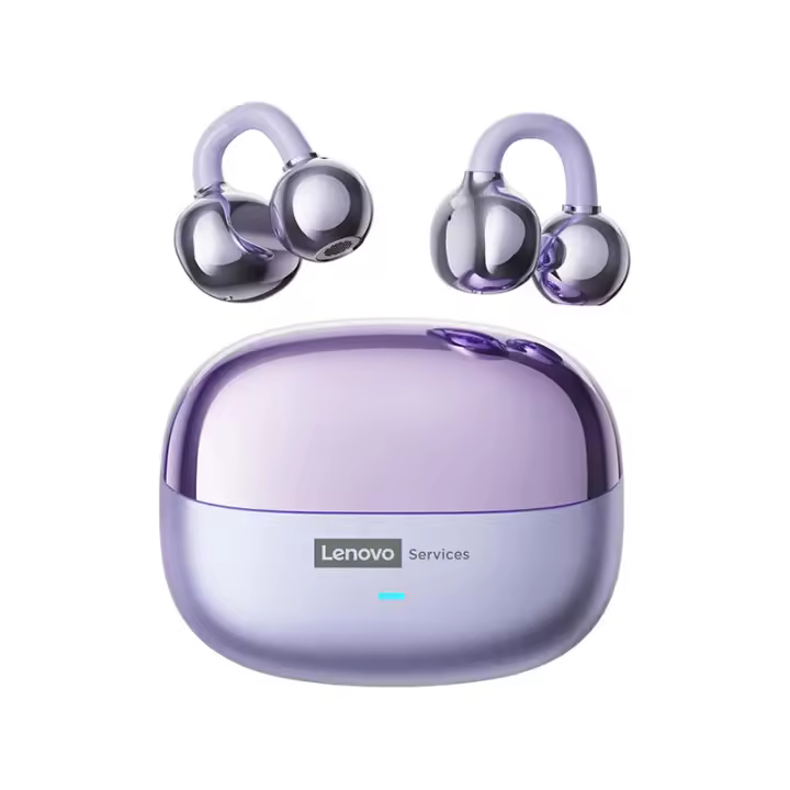 Auriculares inalámbricos Lenovo LE302 con Bluetooth 6,0, batería de larga duración, auriculares deportivos con clip para la oreja, auriculares estéreo HIFI con cancelación de ruido - 1
