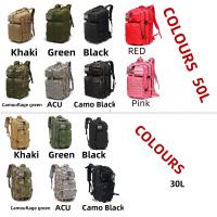 Mochila táctica De Gran Capacidad, 25 Litros / 50 Litros, Impermeable, Para Emergencias De 3 Días, Caza Senderismo Y Aca - details 0