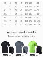 Traje de manga corta de secado rápido para hombre, ropa de fitness deportiva para correr al aire libre, LT311, Verano - details 5