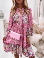 Elegante Vestido de Playa Boho con Estampado Floral Moda de Primavera-Verano 2024 para Mujeres - details 2