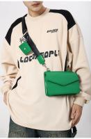 Bolso cuadrado pequeño oscuro Trend Bolso combinado 2 en 1 Bolso de la caja del sobre de cuero de los hombres y las mujeres Bolso pequeño bandolera - details 27