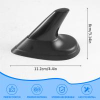 Antena decorativa con forma de tiburón negro para Saab 9-3 9-5 93 95 - details 5