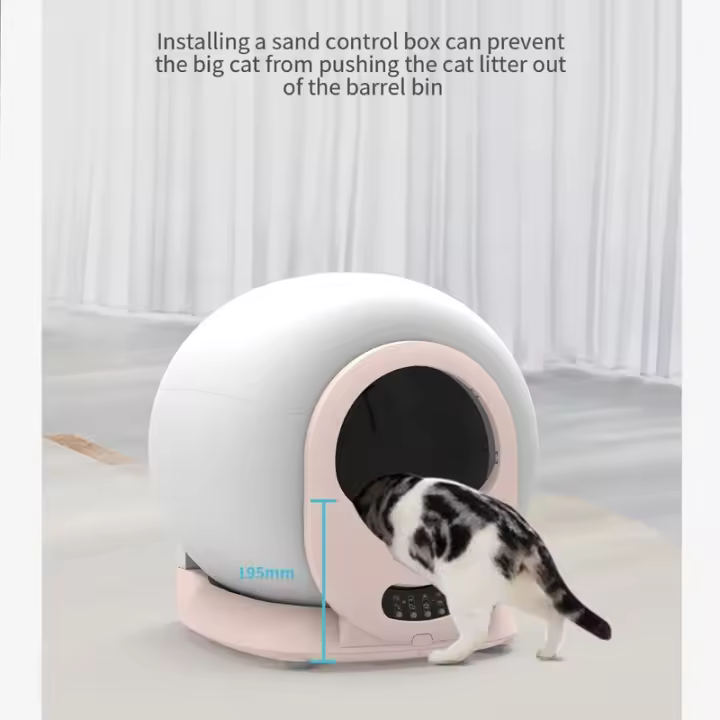 Caja de arena inteligente para gatos, autolimpieza automática, inodoro grande para gatos, completamente cerrado, con aplicación de Control remoto por vídeo - 1