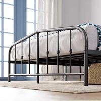 Cama 180 x 200 cm Altura 31 cm con Espacio Almacenamiento Debajo la Cama Estructura Metal con Plataforma Metal - details 6