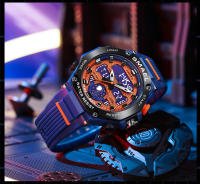 Reloj de Pulsera Deportivo SMAEL con Movimiento de Cuarzo y LED Alarma Militar para Hombres Resistente al Agua Material TPU+Plástico Bucle de 210mm - details 14
