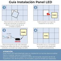 Pack 4x Panel LED 60x60cm 48W, CCT (Selector de Color Blanco Calido, Neutro y Frio), 5000 Lúmenes, Driver incluido - details 7