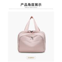 Doble bolsa de cosméticos esponjosa de gran capacidad de apertura ancha para mujer 2025 nueva bolsa de lavado y almacenamiento portátil de alto valor - details 18