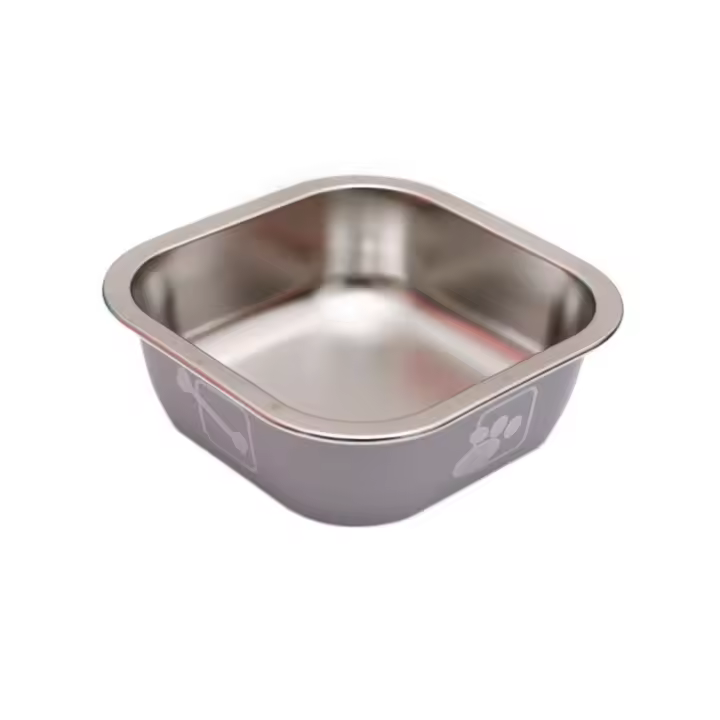 Cuenco de acero inoxidable de gran capacidad para perro, cuencos antideslizantes resistentes a las mordeduras para comida de perro, cuencos de agua antirollover resistentes al óxido - 1