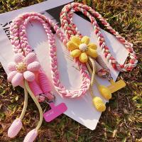 Correa de Teléfono Lanyard para Mujeres Estilo LargoinsCuerda trenzada hecha a mano de flor de viento, duradera, anti-pérdida para exteriores - details 7
