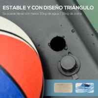 Canasta de Baloncesto con Altura Ajustable de 194-249 cm Canasta de Baloncesto Portátil con Base Rellenable de Agua 30 kg o Arena 35 kg y Ruedas de Transporte para Niños y Adultos Multicolor - details 4