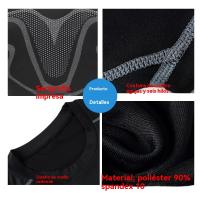 Leggings de deporte para hombre Pantalones de entrenamiento de baloncesto de verano Ropa de fitness elástica transpirable de manga corta - details 2