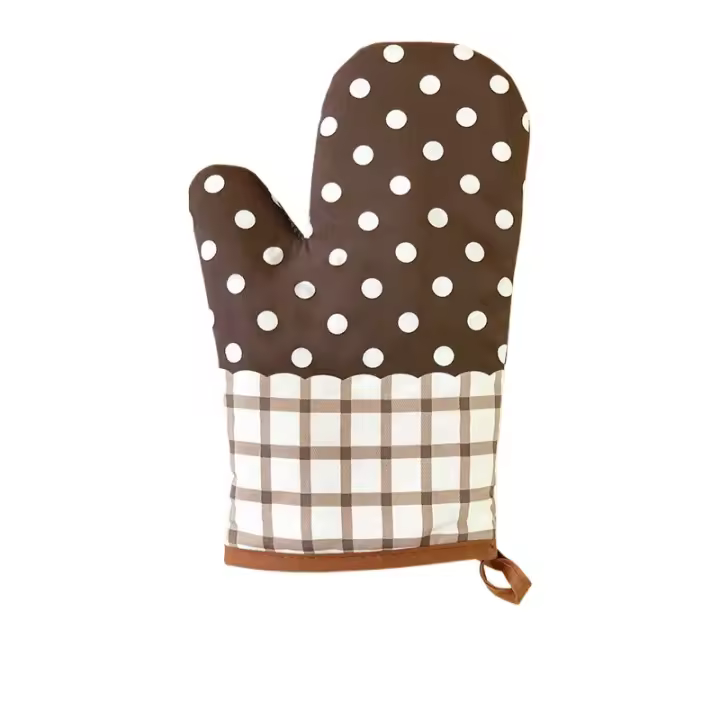 Manoplas Horno, Algodón Antideslizante Cotton Guantes Cocina, Oven Gloves Resistente al Calor para Hornear Cocinar Barbacoa Microondas - 1
