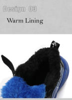 Zapatos deportivos de invierno para niños, zapatillas impermeables de cuero Pu para niños, zapatos antideslizantes para correr, botas cálidas de piel, zapatos de Trekking - details 8