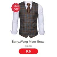 Chaleco S-5xl de 20 colores para hombre, chaleco ajustado de seda lisa, rosa, azul, negro, rojo, morado, blanco y caqui, chaqueta sin mangas Barry Wang - details 36