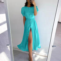Conjunto Elegante para Mujeres 2025 Vestido Corto y Cardigán de Punto Cintura Alta Tallas XS-XL - details 5