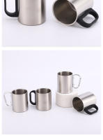 Taza de Agua de Doble Capa de Acero Inoxidable Taza Portátil para Deportes al Aire Libre - details 16