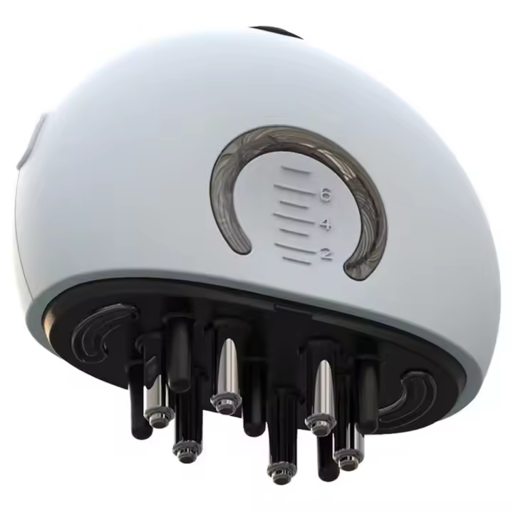 Aplicador eléctrico de aceite para el cabello, cepillo masajeador del cuero cabelludo, aplicador para el crecimiento del cabello, tratamiento de aceite esencial fluido 2 en 1 - 1