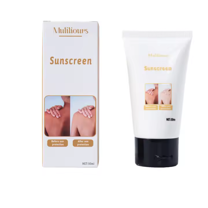 Muliliours hidratante VC protector solar piel UV resistencia antienvejecimiento para cara cuerpo bloqueador solar crema protectora de la piel - 1