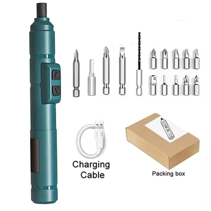 Taladro Eléctrico Recargable Sin Cable 1300mah Batería de Litio Mini Herramienta de Bricolaje para Mantenimiento y Reparación en el Hogar Set de Herramientas Eléctricas de 3.6V - 1