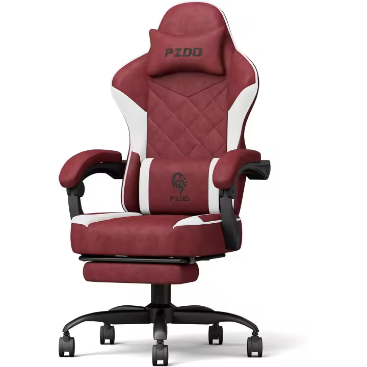 Tejido de Alta Tecnología, con Reposapiés, Cadeira Gaming Chair Silla de Ordenador - 1