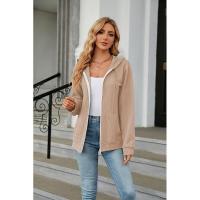 Sudadera con capucha y cremallera cerrada para mujer - details 11