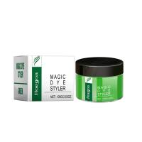 Serie de cera, Color colorido, hierbas, cuidado hidratante suave y fácil coloración, acondicionador para el cabello, estilizador de tinte mágico - details 0