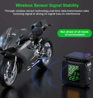 Sensores TPMS de carga Solar para motocicleta, sistema de alarma de temperatura de neumáticos para monitoreo de presión de neumáticos de motocicleta - details 20