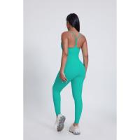 Traje de yoga sin costuras para mujer Mono de cuerpo completo Medias de fitness con espalda cruzada abierta - details 11