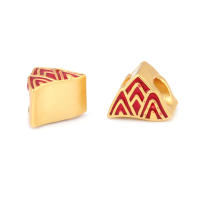 Pulseras de Brass Dorado Mate 4PCS Grande Agujero Abalorios para Hacer Joyas DIY - details 59