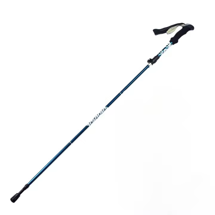 Bastón de Trekking Plegable Carbono y Aluminio - Ligero Ajustable para Senderismo, Camping y Tercera Edad, Antideslizante - 1