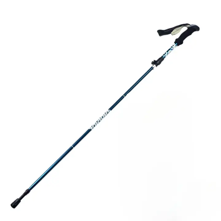 Bastón de Trekking Plegable Carbono y Aluminio - Ligero Ajustable para Senderismo, Camping y Tercera Edad, Antideslizante - 1