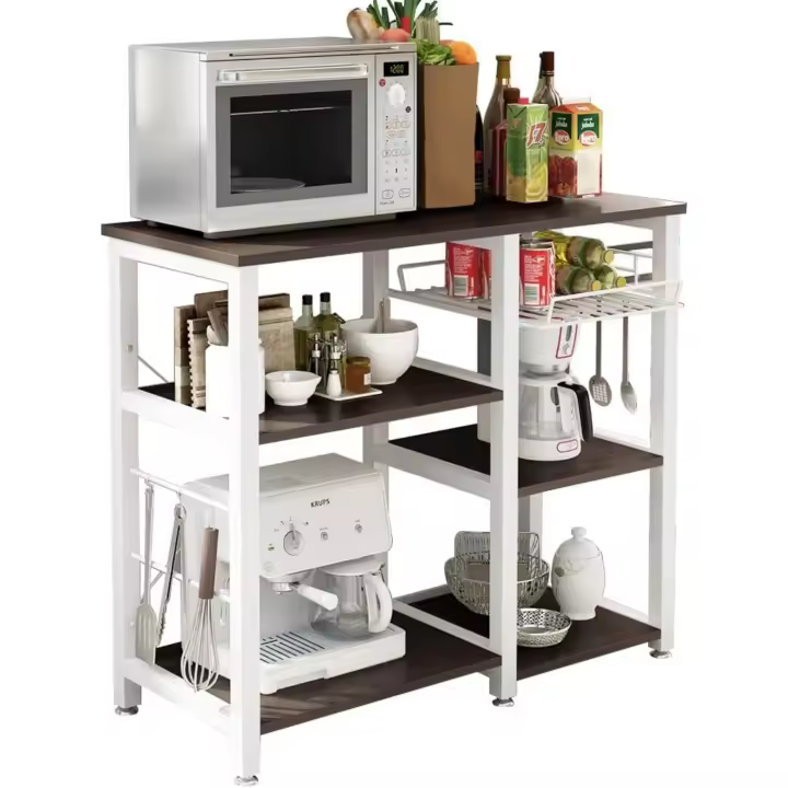 para Horno de microondas de 90 x 40 x 83 cm con Ganchos de Little Kitchen Baker Carrito de Almacenamiento - 1