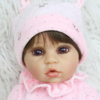 Muñeca de bebé Reborn de cuerpo completo de silicona para niña, juguete de vinilo de 19 pulgadas, vestido de bebé, regalo de cumpleaños, casa de juegos para bañarse, 48 CM - details 3