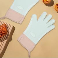 Suministros de Bar de cocina, guantes de horno de doble capa, guantes flexibles antiescaldantes para hornear, manoplas de horno de silicona resistentes al calor para cocinar - details 3