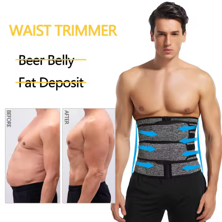 ROBASUK-Entrenador de cintura, corsés recortadores, moldeador de cuerpo para pérdida de peso, cinturón adelgazante ajustable, Control de barriga, moldeador de cuerpo para sudor, cintura delgada - 1