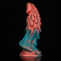 Silicona líquida de colores mezclados, gran simulación con forma irregular, tapón anal vestibular, pene falso para productos de mujer - details 7