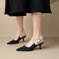 Sandalias de Tacón Alto para Mujer 2025 Punta Estrecha Diseño de Moda con Tacones de Aguja - details 1