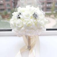 Ramo de Flores Artificiales ROSE para Novia y Demostrador Perfectlifeoh Hecho en China Decoración de Boda - details 4