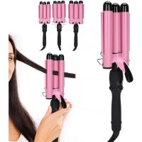 Tubo de pelo digital Triple LCD, Dispositivo de rizado de pelo, Calentamiento rápido, Ceramica para el cabello - details 0
