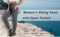 MAGCOMSEN Pantalones de senderismo de secado rápido para mujer, pantalones deportivos para correr, pantalones de gimnasio - details 2